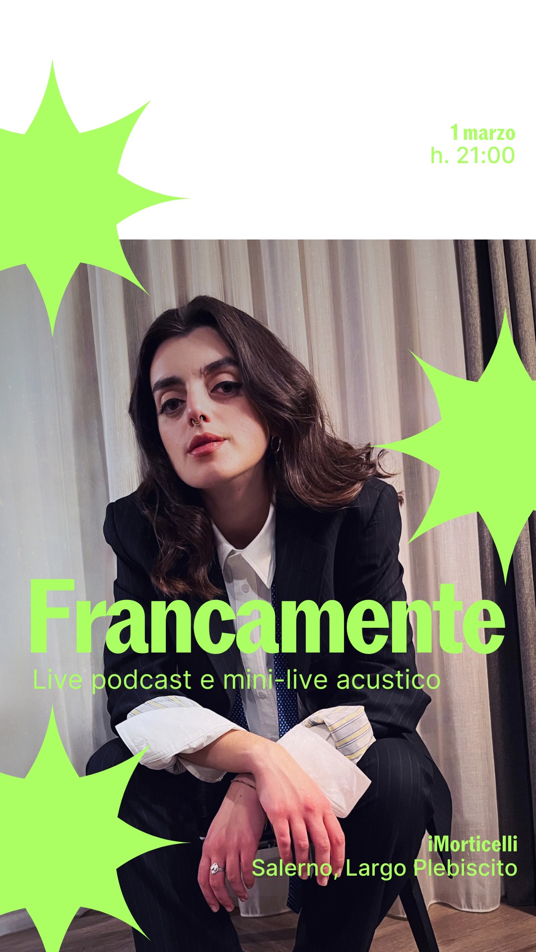 Francamente: Podcast + Mini Live Acustico Ai Morticelli, Salerno!