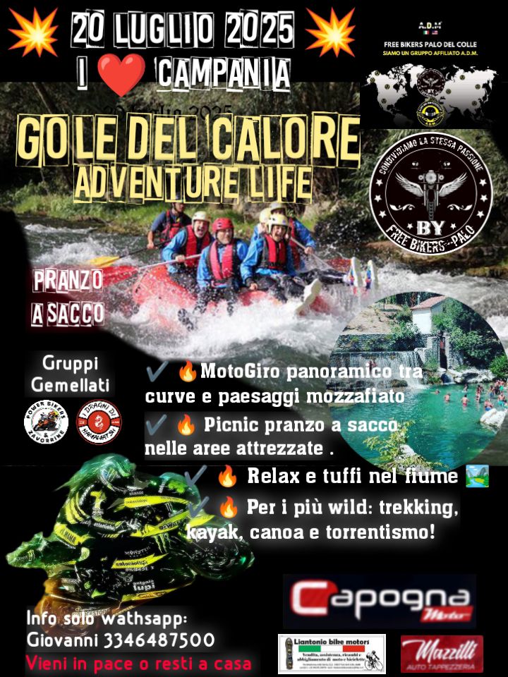 🔥Gole Del Calore 🔥  Freebikers Mototour 🏍️ 20 Luglio 2025