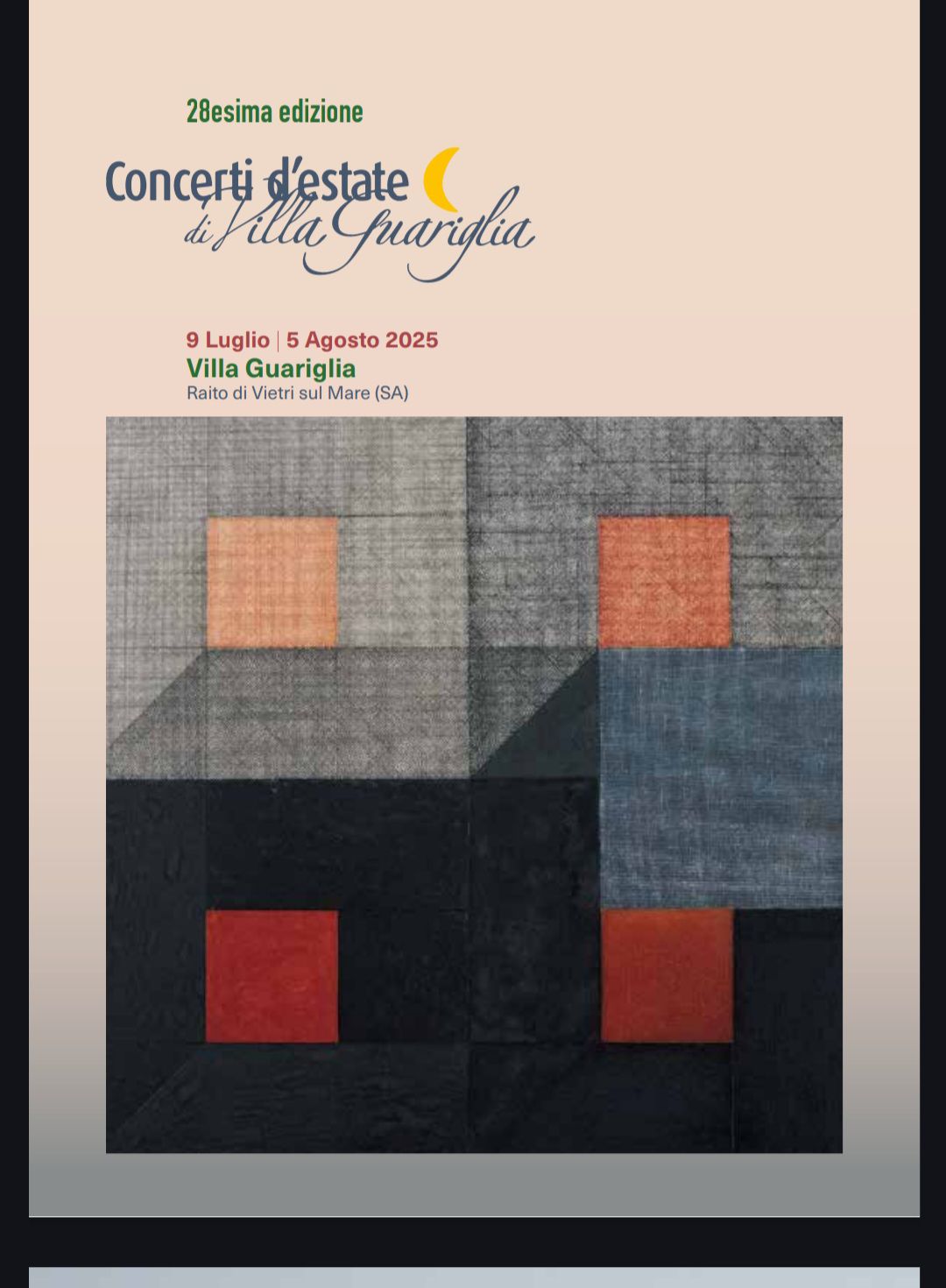 1 Premio "Salerno Accoglie" Nei "Concerti D'Estate Di Villa Guariglia "