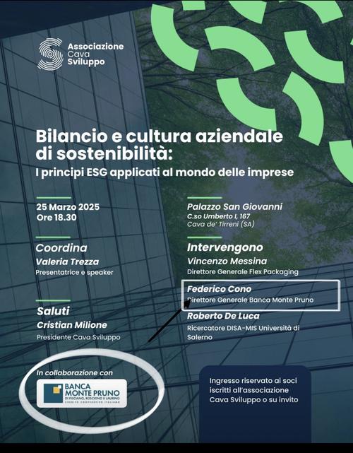 Bilancioe Cultura Aziendale Di Sostenibilità 