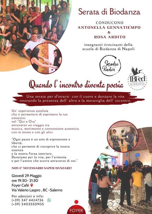 Serata Di Biodanza  " Quando L' Incontro Diventa Poesia" 💃🏻🕺