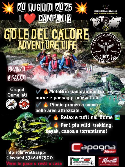 🔥Gole Del Calore 🔥  Freebikers Mototour 🏍️ 20 Luglio 2025