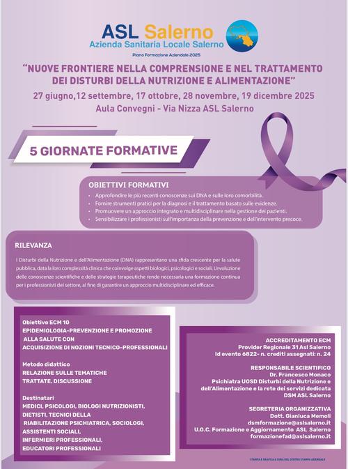 "Nuove Frontiere Nella Comprensione E Nel Trattamento Dei Disturbi Della Nutrizione E Alimentazione"