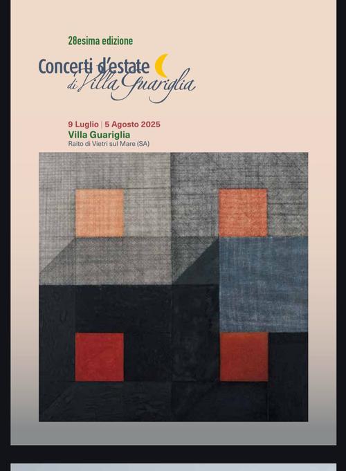 1 Premio "Salerno Accoglie" Nei "Concerti D'Estate Di Villa Guariglia "