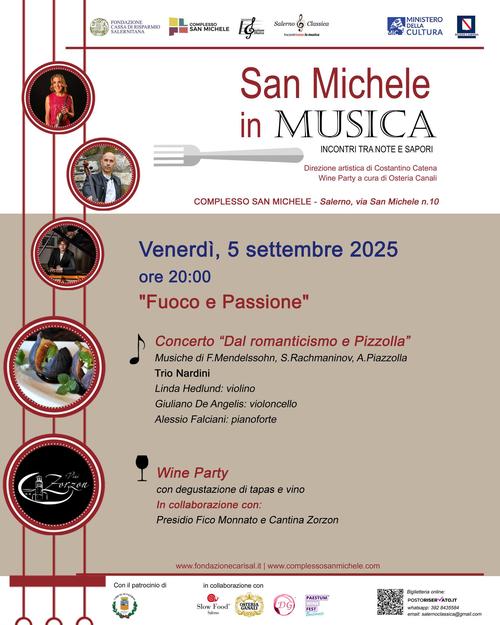 Fuoco E Passione, Concerto "Dal Romanticismo A Paizzolla" E A Seguire Wine Party Tematico 